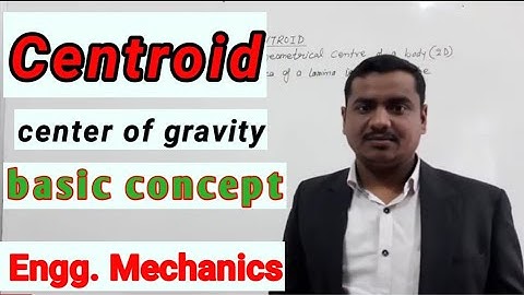 Centroid (Basic Concept) || Introduction 01|| Engineering Mechanics|| Sumit Dwivedi||