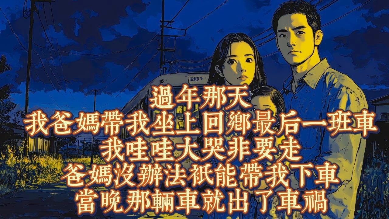 過年那天，我爸媽帶我坐上回鄉最後一班車，我哇哇大哭非要走，爸媽沒辦法只能帶我下車，當晚那輛車就出了車禍，我爸媽震驚了｜恐怖動漫｜懸疑動漫｜虐心動漫