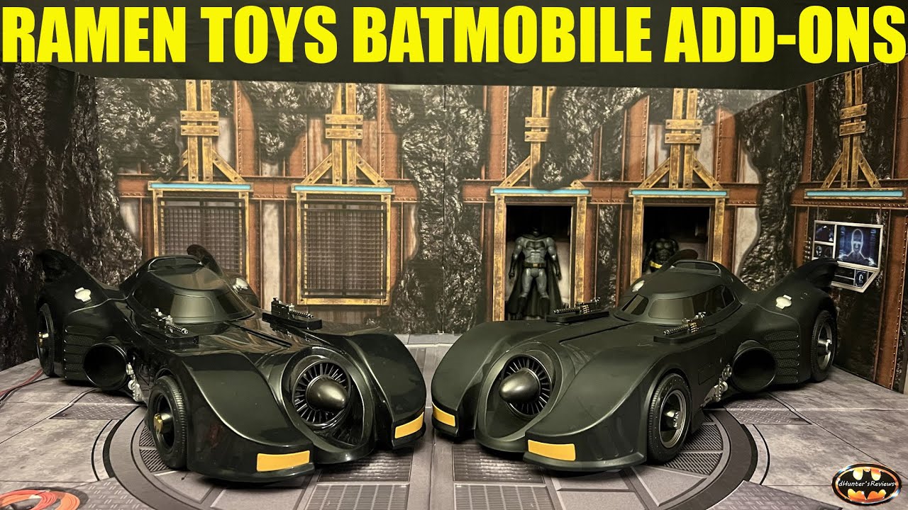 Ramen Toy Cag Set McFarlane 1989 Batmobile Guns & Canopy Add-On Set Figure Vehicle Review