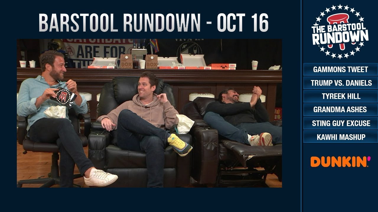 Barstool Rundown October 16, 2018 YouTube