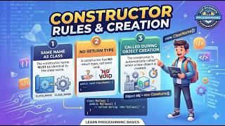 Constructor with 3 rules major diff b/w constructor vs method