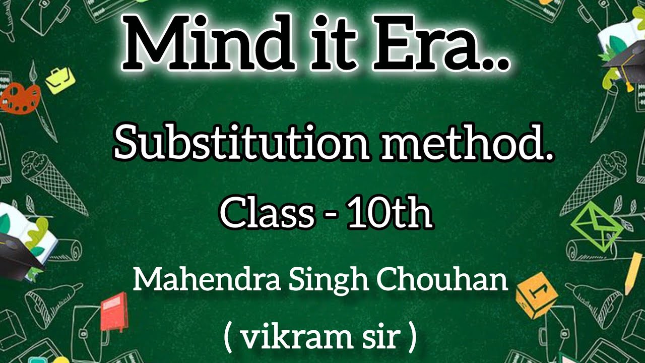 Class 10th maths chapter 3 substitution method next questions 👍👍