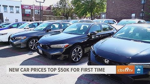 New cars top $50,000 for first time