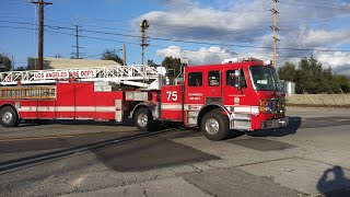 LAFD Light Force 75 Responding