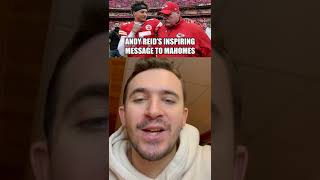 Andy Reid’s Inspiring Message To Patrick Mahomes 😈😭