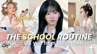 How to NEVER Fall Behind in School 💯 The Ultimate School Routine