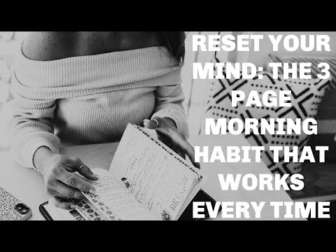 Morning pages will