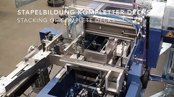 Playing card production using the BSR 550 Servo with new ACC 550 HS card stacking device