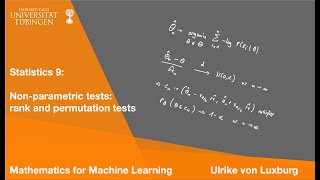 (S) Statistics 9: Non-parametric tests (rank and permutation tests, Kolmogorov-Smirnov)
