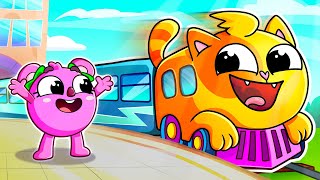 🚂💫 Magical Train Adventure! | Learning Songs for Little Ones | Muffin Socks
