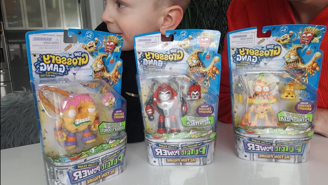 Grossery Gang vs Clean Team Putrid Power Action Figure Unboxing