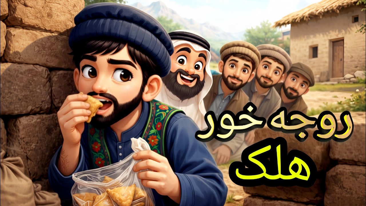 Secret Fast Eater Boy |🌮👦🏼 |  روجه خور هلک ||By Mardan Pashto Toon||
