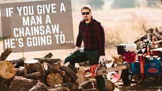 If You Give a Man a Chainsaw (Husqvarna 550 xp Mark 2 + Stihl MS 500i)