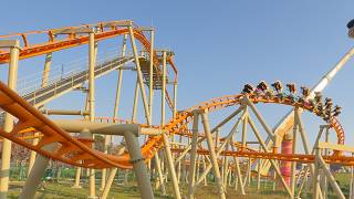 Jinma Family Inverted Coaster Ex-Driver Coaster onride Mounted 4K 60FPS POV Yueqing Happy Park