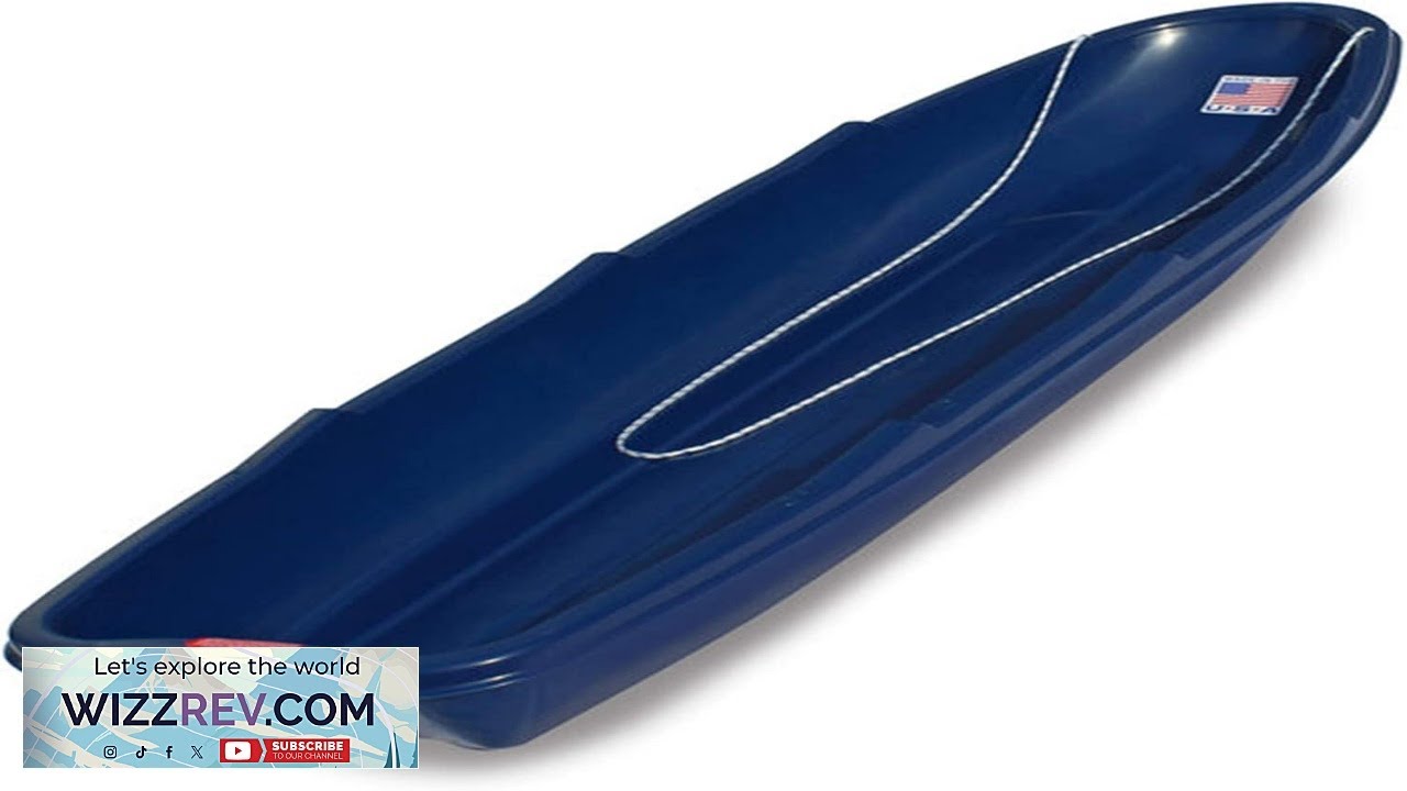 Flexible Flyer Winter Trek Large Pull Sled for Adults. Plastic Toboggan Review