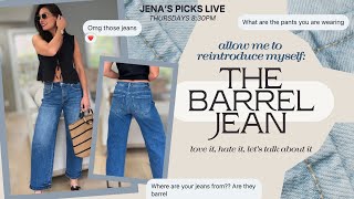 Celebrity JPLIVE: Barrel Jean Showdown👖— designer faves vs. the Jena's Picks answer Net Worth