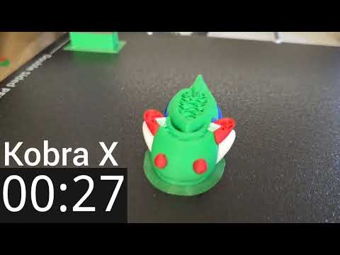 Video Anycubic Kobra X - Waste, Color Change Time & Real Results vs Kobra 3 V2
