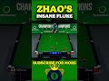 This Zhao Fluke Will Shock You! 🤯🎱#snooker #shorts