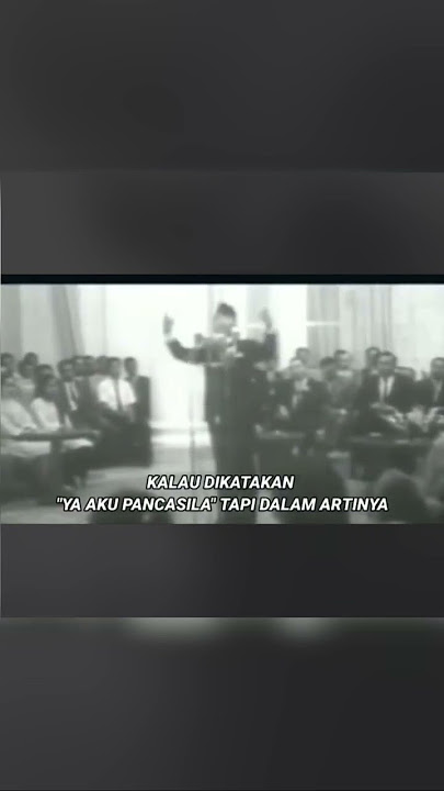 Bung Karno's Blunder Speech: Pancasila is not actually anti-communist