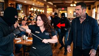 Rivals Attacked Mafia Boss In A Restaurant, Curvy Waitress’s Hidden Skill Changed Everything