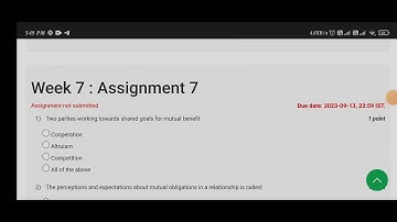 Organizational Behaviour week 7 assignment answer NPTEL