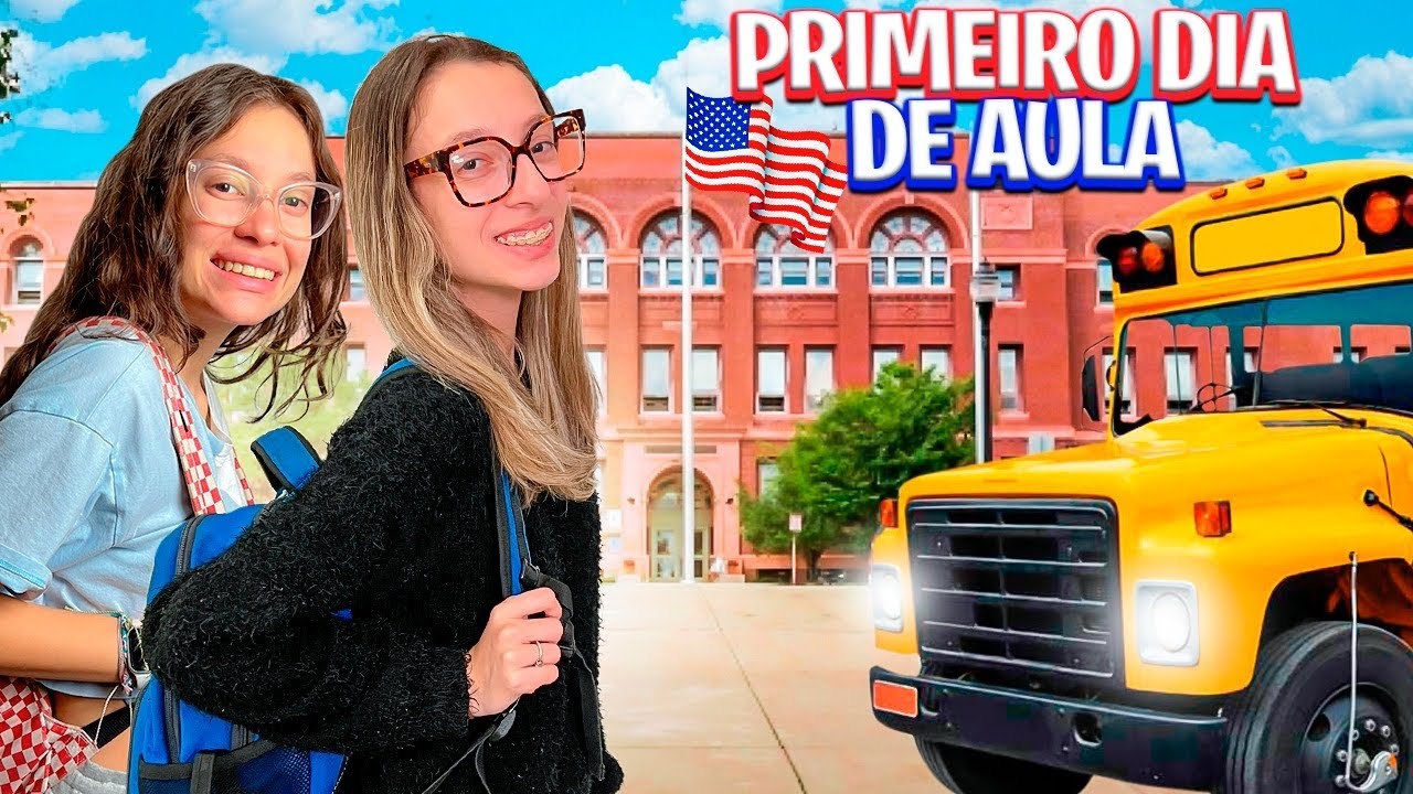 NOSSO PRIMEIRO DIA DE AULA NOS ESTADOS UNIDOS - ROTINA VOLTA ÀS AULAS ...