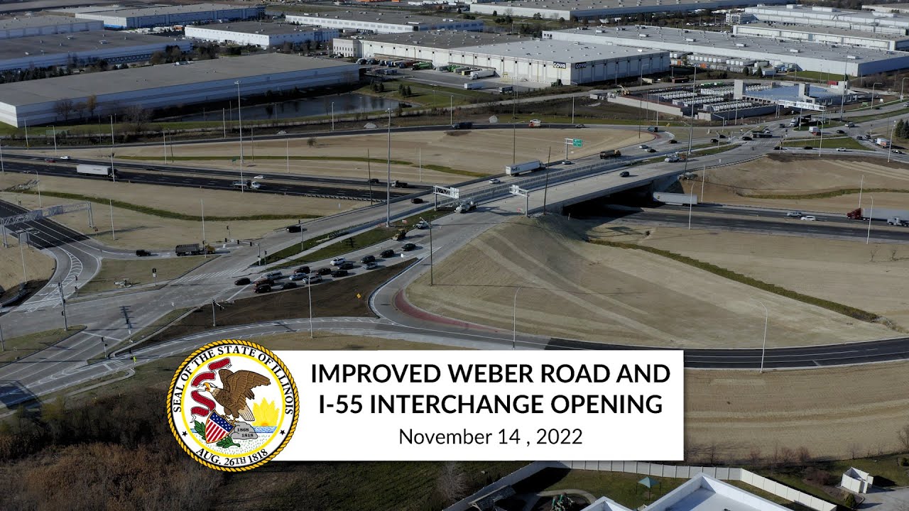 Improved er Road and I55 Interchange Opening YouTube