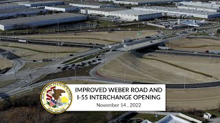 Improved Weber Road and I-55 Interchange Opening