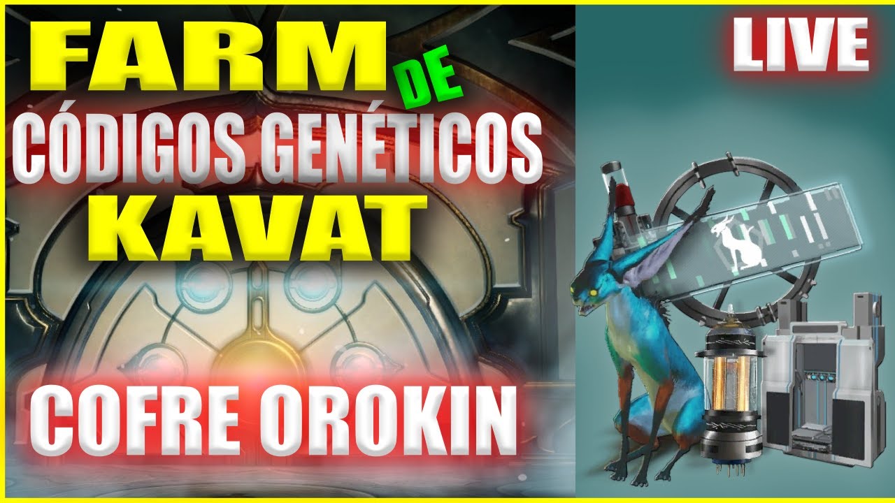 LIVE | Farm de Codigos Genetico - Farm de Mod do Cofre Orokin