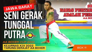 KEJURNAS XIX TARUNG DERAJAT - AA BOXER CUP 2022 - SENI GERAK TUNGGAL PUTRA - JAWA BARAT. screenshot 2