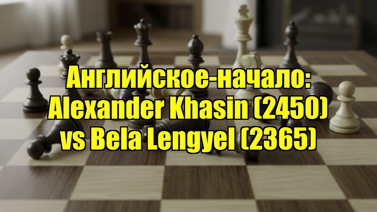Английское-начало: Alexander Khasin (2450) vs Bela Lengyel (2365)