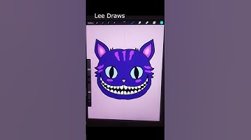 Simple easy spooky cute halloween cat cartoon character painting in procreate #inktober2024