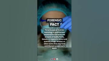 Forensic toxicology in postmortem examinations | #forensicscience #forensics