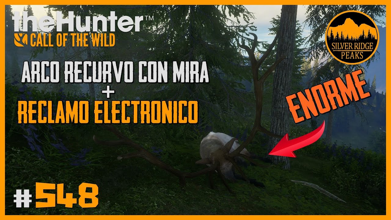 INCREÍBLE ALCE DE LAS ROCOSAS ACUDE AL RECLAMO ELECTRÓNICO - CAZA CON ARCO | 🦌theHunter: CotW 