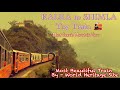 Romantic mountain toy train from kalka to shimla  mountain railway india   world heritage site