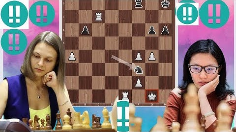 Cute Chess Match by Cute Women Chess Player Anna Muzychuk vs Hou Yifan