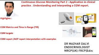 Free view : Understanding and interpreting a Continuous Blood Glucose Profile Report ,AGP Report . screenshot 5