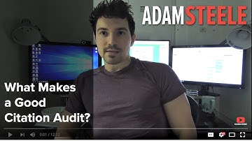 What Makes a Good Citation Audit