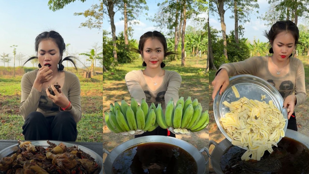 Amazing cooking deep fried banana recipe
