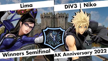 Lima (Bayonetta) vs DIV3 | Niko (Cloud, Byleth) - WSF - AK Anniversary 2022