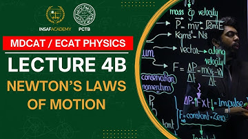 Physics MDCAT / ECAT | Lecture 04 (B) | Newton’s Laws of Motion | PCTB Insaf Academy