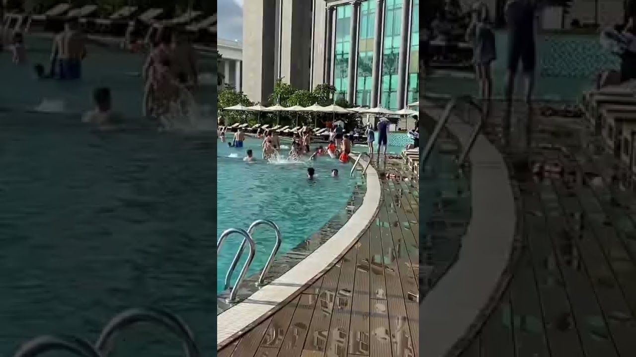 Bể bơi vô cực FLC Grand Hotel Hạ Long ngắm vịnh hạ long quá đẹp