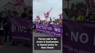 Patriots take to the streets in Southampton to demand justice for Henry Nowak!