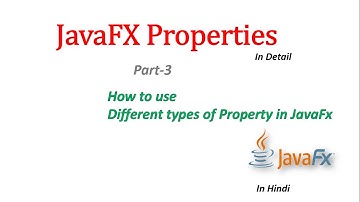JavaFX Tutorial | How to use different types Properties