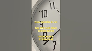Spy WiFi wall clock camera
