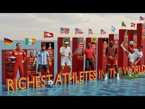 Richest Athletes in the World 2025 💰 | Michael Jordan, Ronaldo, Messi, Federer | Net Worth Ranking