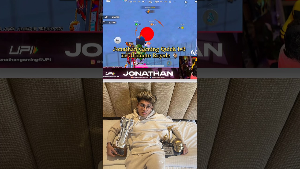 JONATHAN GAMING QUICK 1V3 IN ULTIMATE ROYALE 🐐