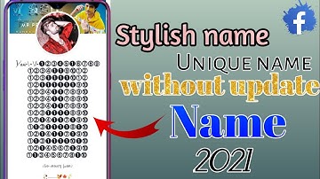 how to create invalid name facebook account | Facebook stylish and unique Name