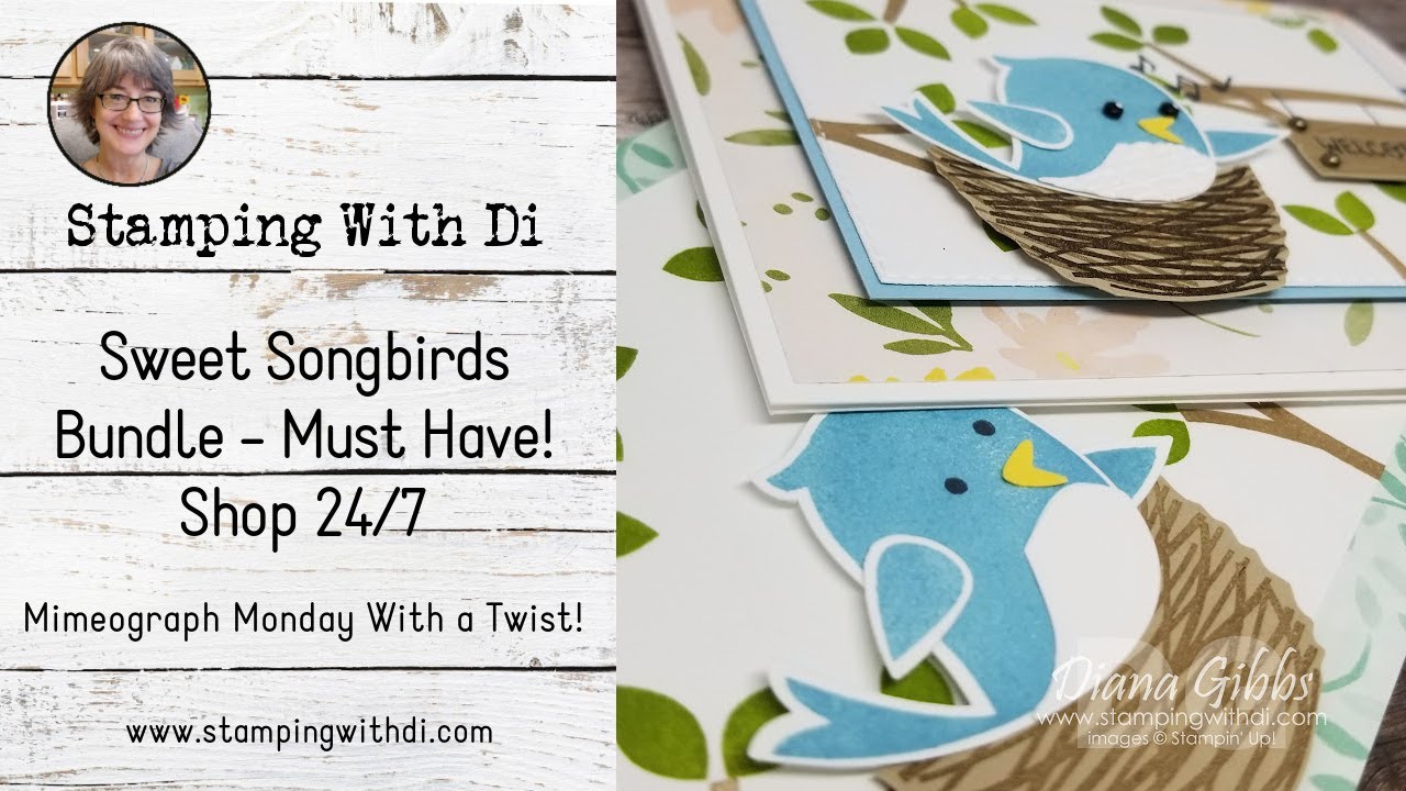 🆕️Sweet Songbirds Bundle - Mimeograph Monday With a Twist! | Stampin' Up!