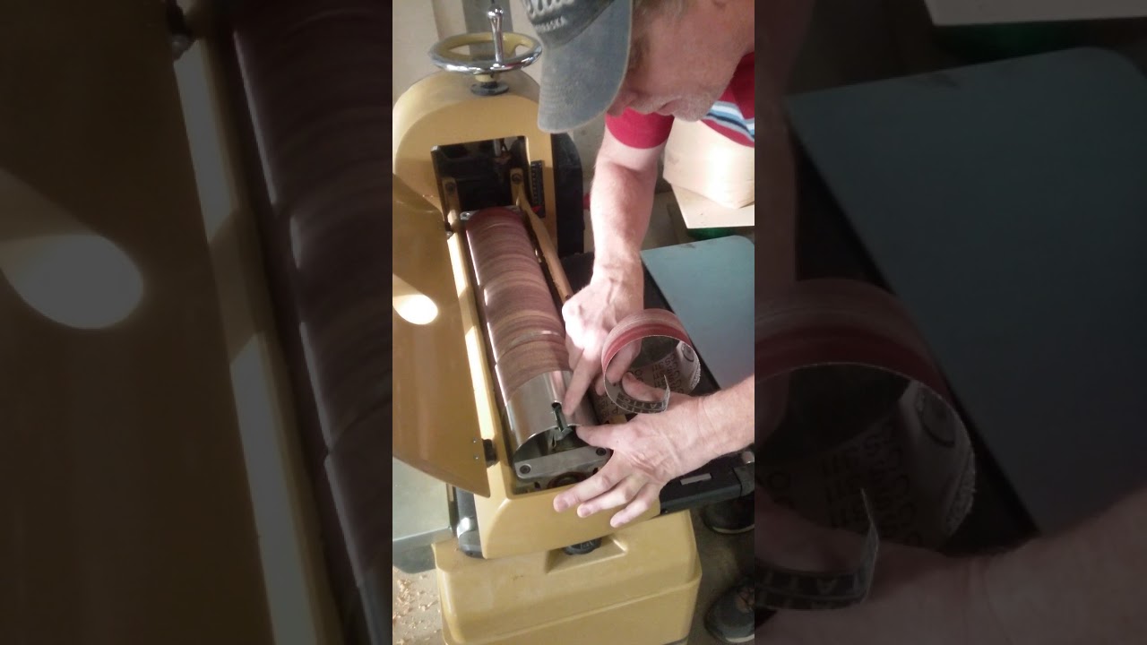Powermatic 2244 Drum sander sanding belt breaking issue fix